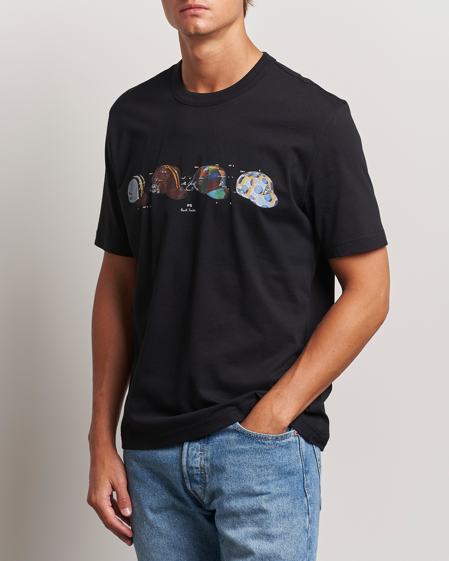 Herr | T-Shirts | PS Paul Smith | Cycling Caps Crew Neck T-Shirt Black