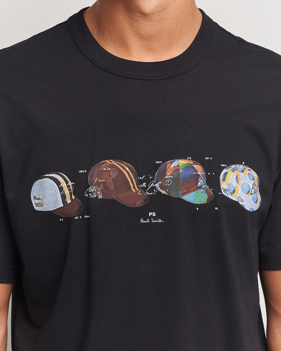 Herr | T-Shirts | PS Paul Smith | Cycling Caps Crew Neck T-Shirt Black
