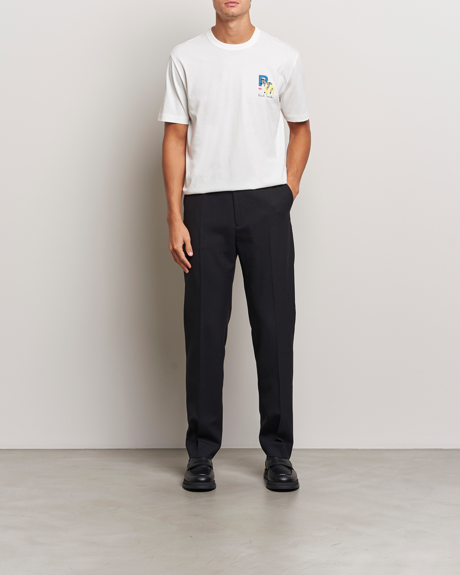 Herr | T-Shirts | PS Paul Smith | PS Zebra Crew Neck T-Shirt White