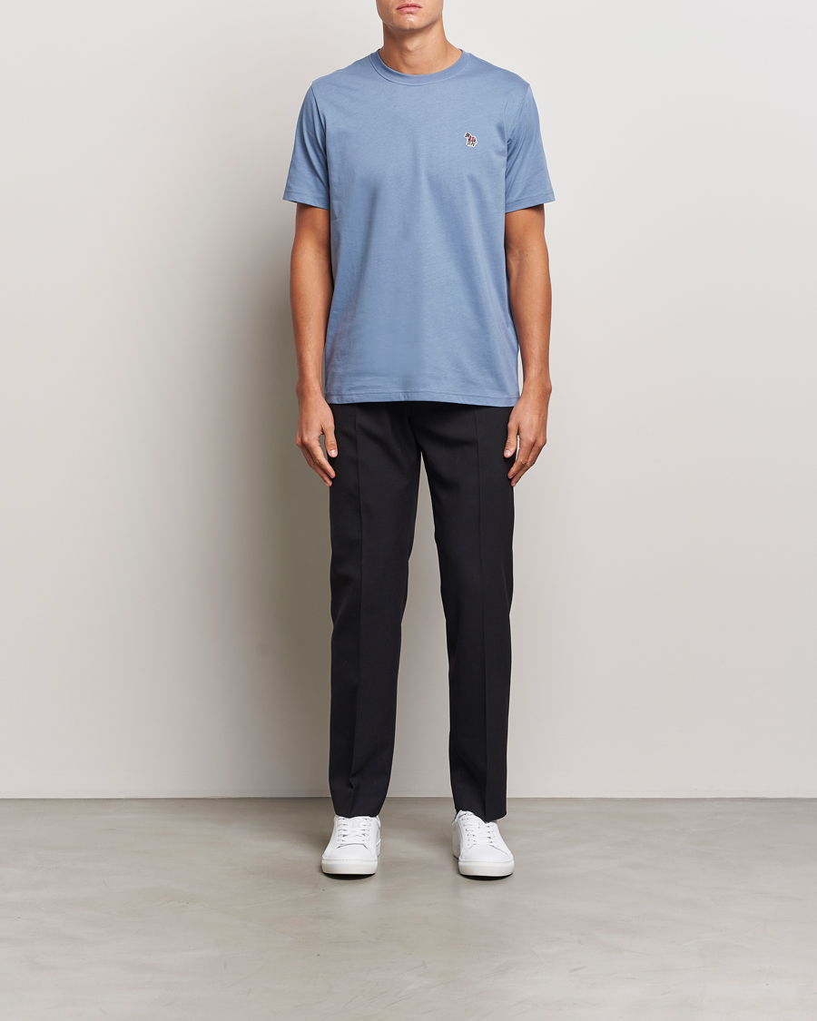 Herr | T-Shirts | PS Paul Smith | Organic Cotton Zebra T-Shirt Blue