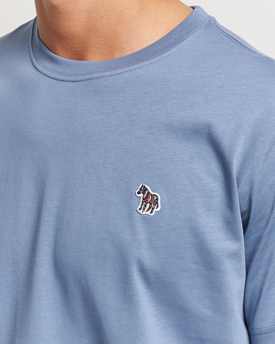 Herr | T-Shirts | PS Paul Smith | Organic Cotton Zebra T-Shirt Blue