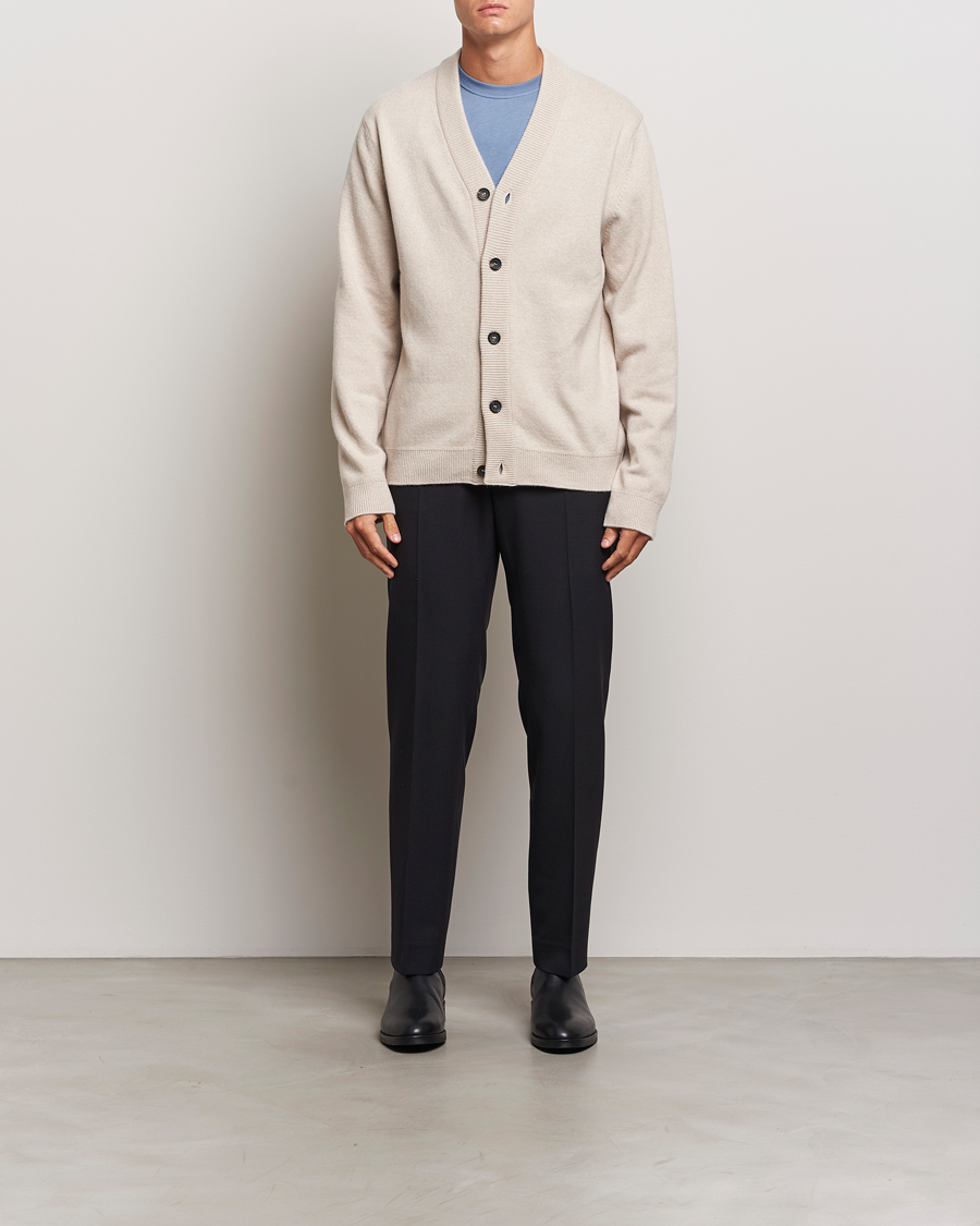 Herr | Tröjor | PS Paul Smith | Merino Wool Cardigan Off White