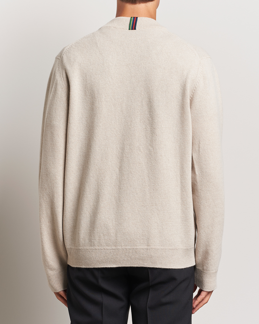Herr | Tröjor | PS Paul Smith | Merino Wool Cardigan Off White
