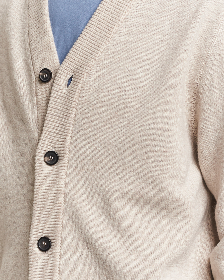 Herr | Tröjor | PS Paul Smith | Merino Wool Cardigan Off White