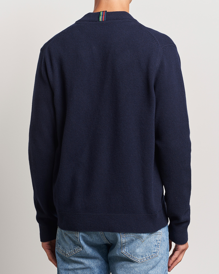 Herr | Tröjor | PS Paul Smith | Merino Wool Cardigan Navy
