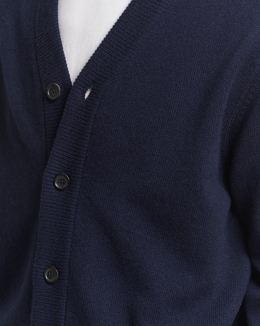 Herr | Tröjor | PS Paul Smith | Merino Wool Cardigan Navy