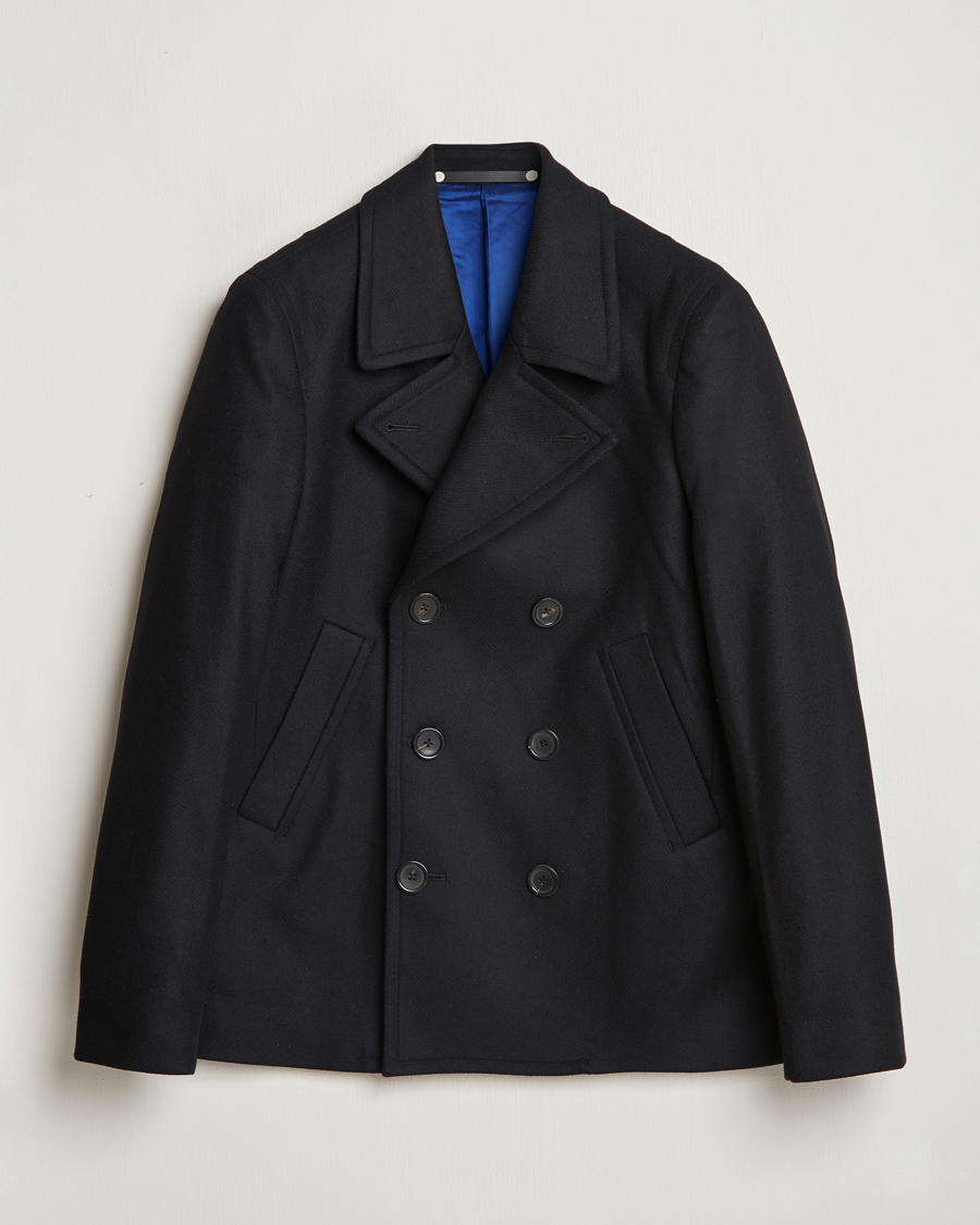Herr | Jackor | PS Paul Smith | Wool Peacoat Black