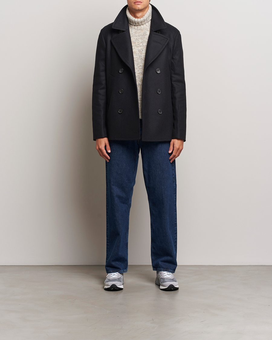 Herr | Jackor | PS Paul Smith | Wool Peacoat Black