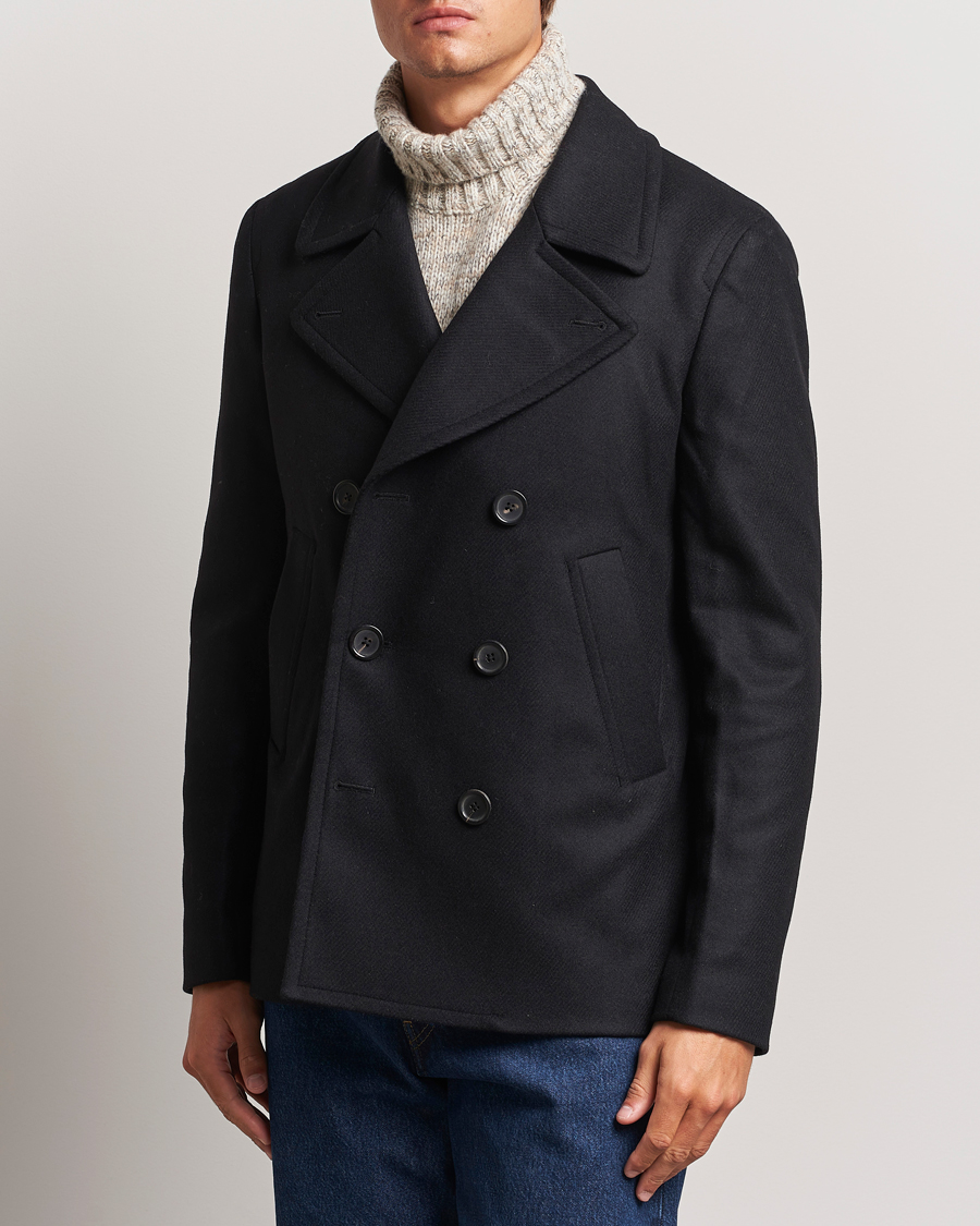 Herr | Jackor | PS Paul Smith | Wool Peacoat Black