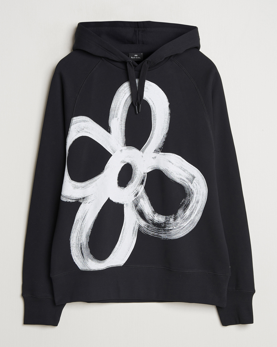 Herr | Tröjor | PS Paul Smith | Happy Flower Hoodie Black