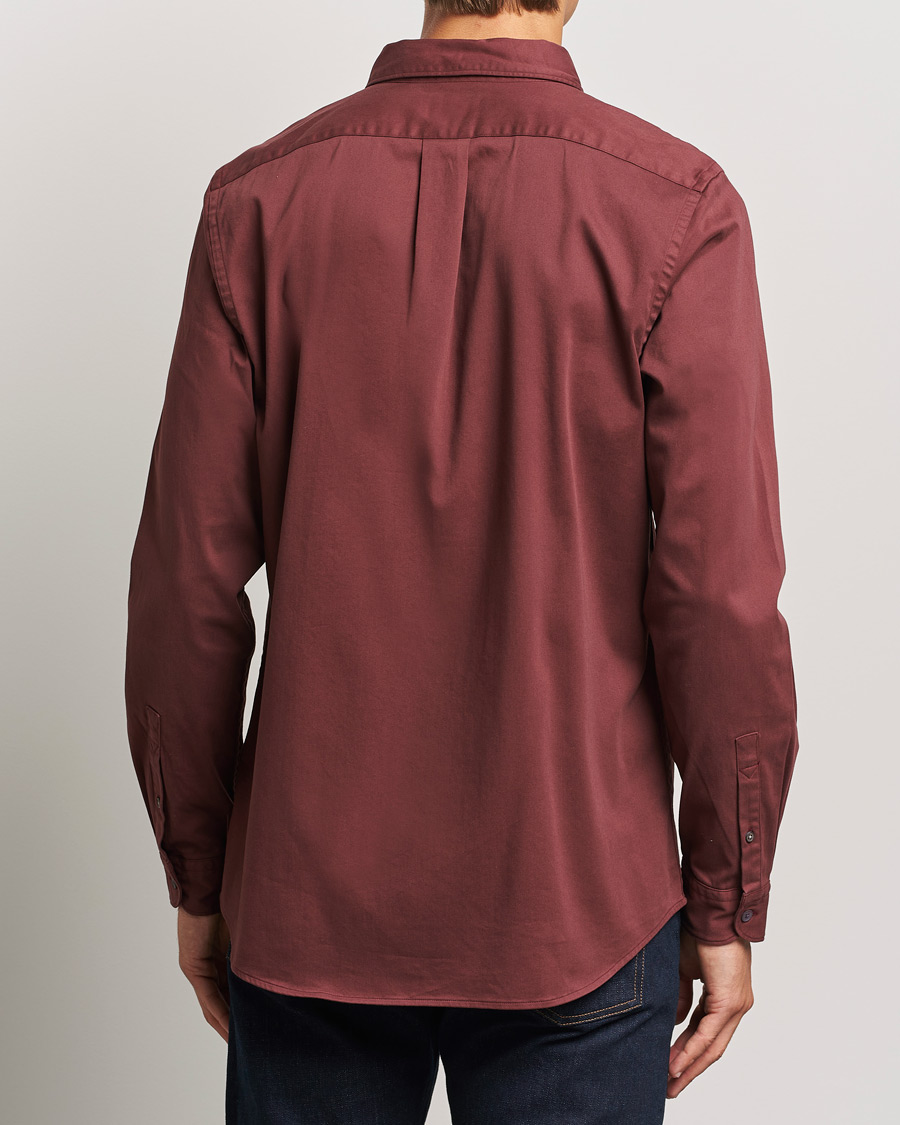 Herr | Skjortor | PS Paul Smith | Regular Fit Cotton Shirt Dark Red