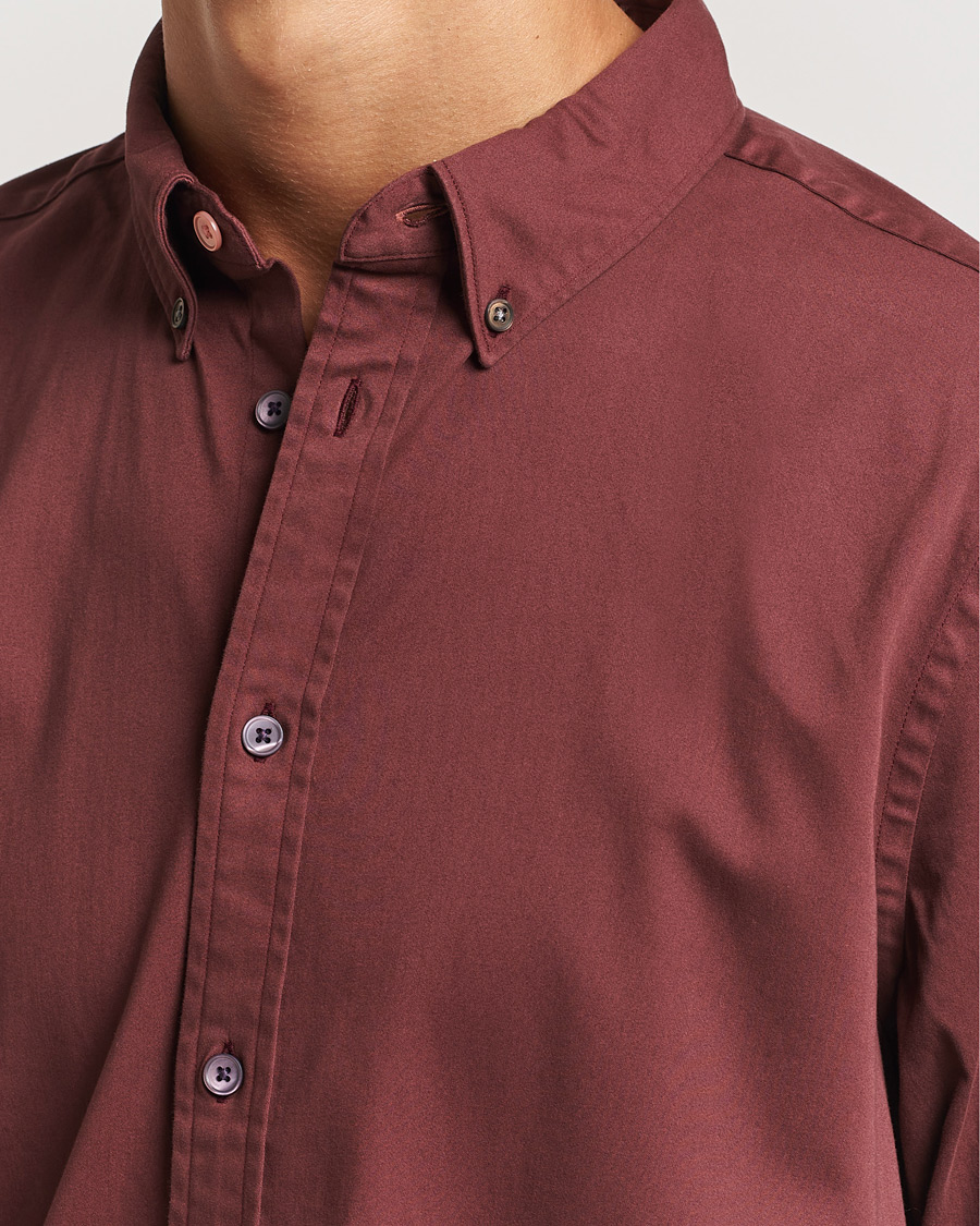 Herr | Skjortor | PS Paul Smith | Regular Fit Cotton Shirt Dark Red
