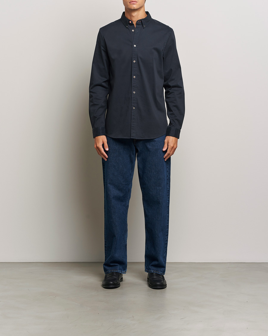 Herr | Skjortor | PS Paul Smith | Regular Fit Cotton Shirt Navy