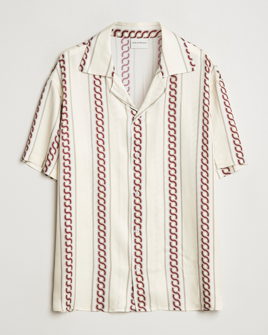 Herr | Skjortor | Drôle de Monsieur | Link Cuban Shirt Ecru