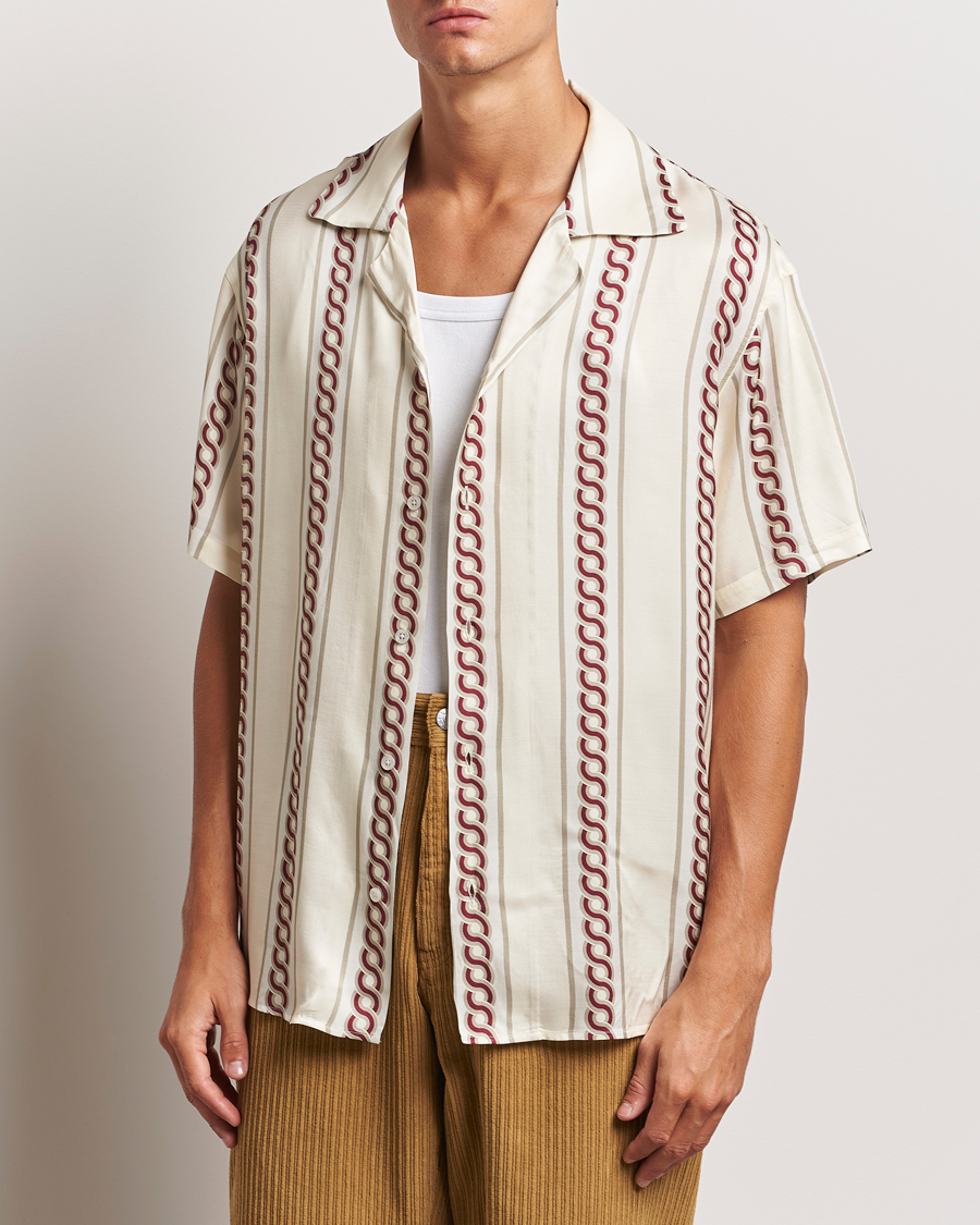 Herr | Skjortor | Drôle de Monsieur | Link Cuban Shirt Ecru