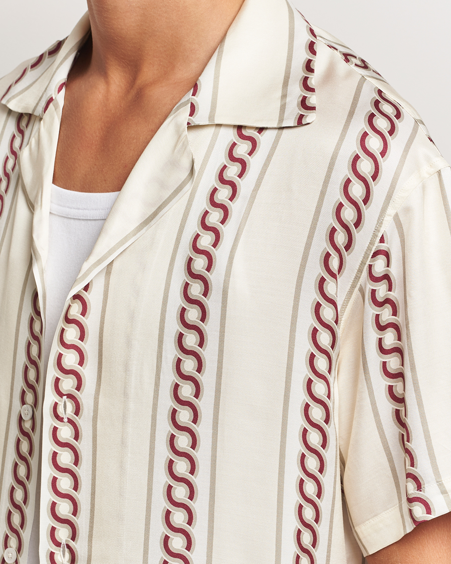 Herr | Skjortor | Drôle de Monsieur | Link Cuban Shirt Ecru