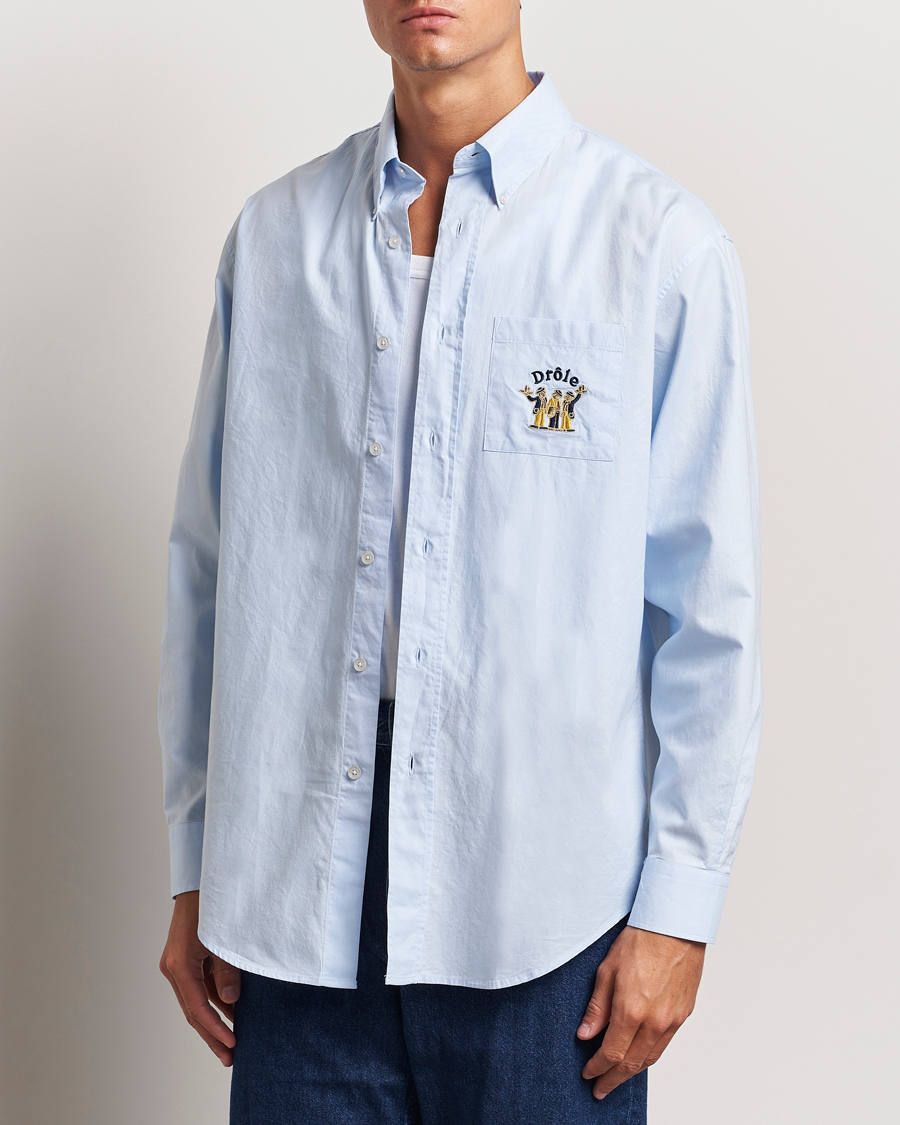 Herr | Skjortor | Drôle de Monsieur | Oxford Shirt Light Blue