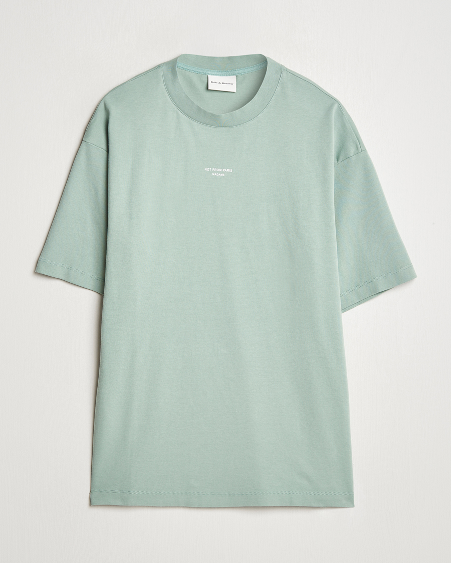 Herr | T-Shirts | Drôle de Monsieur | Classic Slogan T-Shirt Water Green