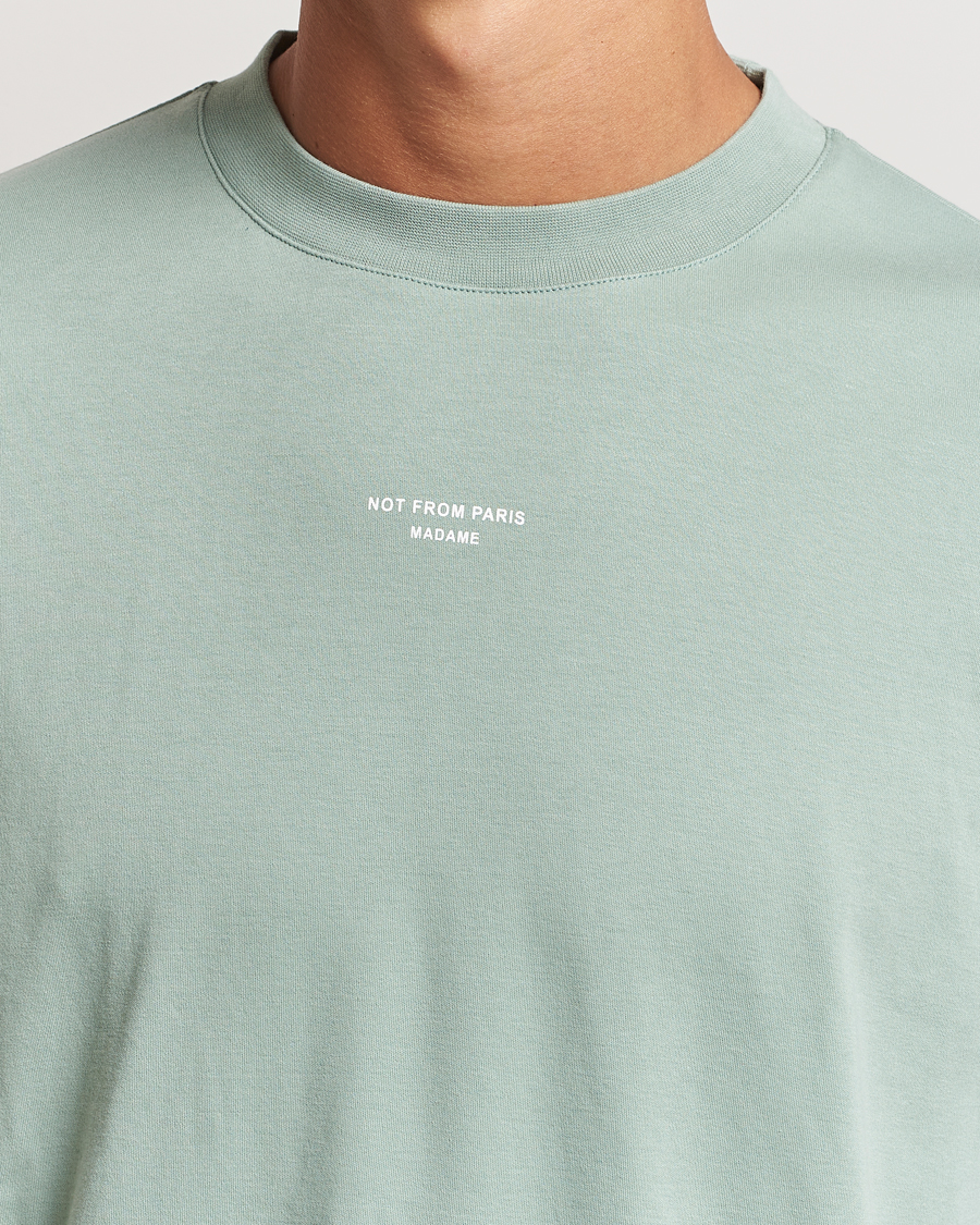 Herr | T-Shirts | Drôle de Monsieur | Classic Slogan T-Shirt Water Green