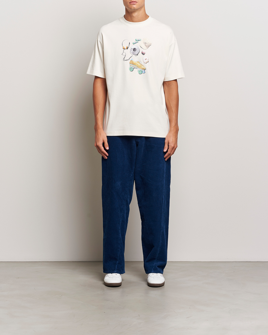 Herr | T-Shirts | Drôle de Monsieur | Balade Printed T-Shirt Cream