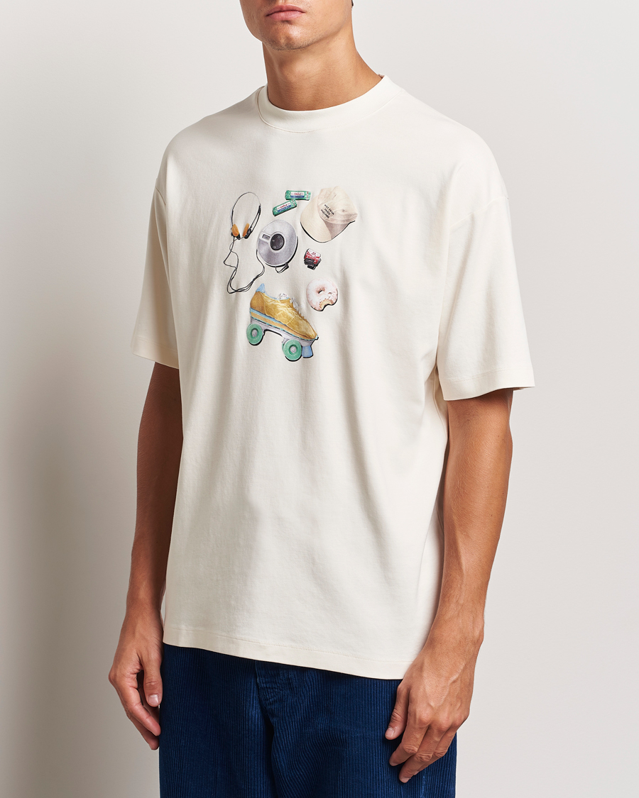 Herr | T-Shirts | Drôle de Monsieur | Balade Printed T-Shirt Cream