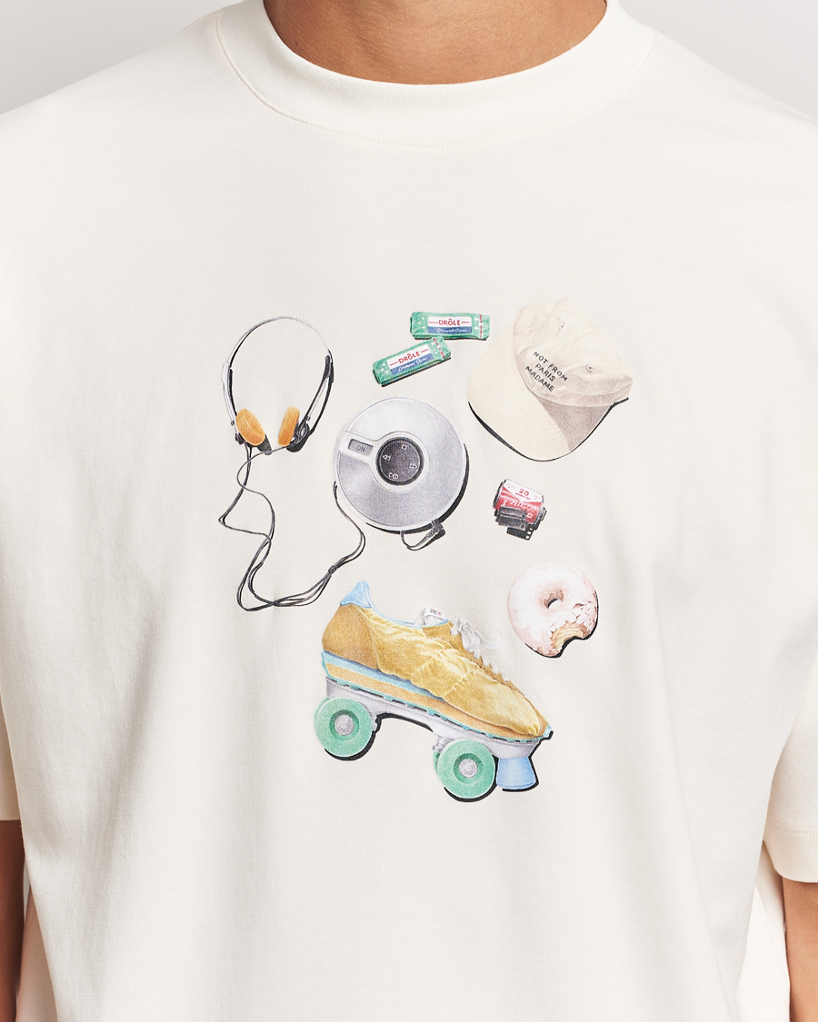 Herr | T-Shirts | Drôle de Monsieur | Balade Printed T-Shirt Cream
