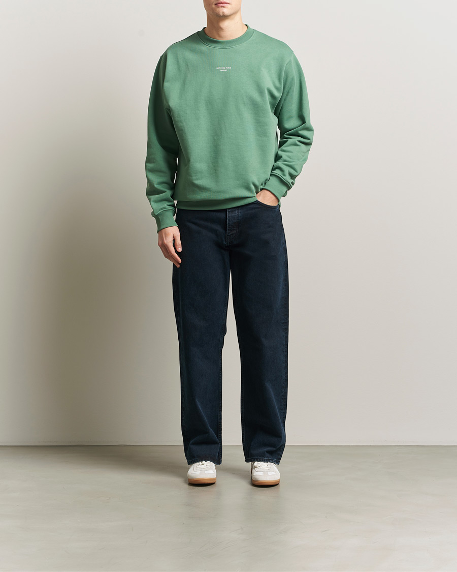 Herr | Tröjor | Drôle de Monsieur | Classic Slogan Sweatshirt Water Green