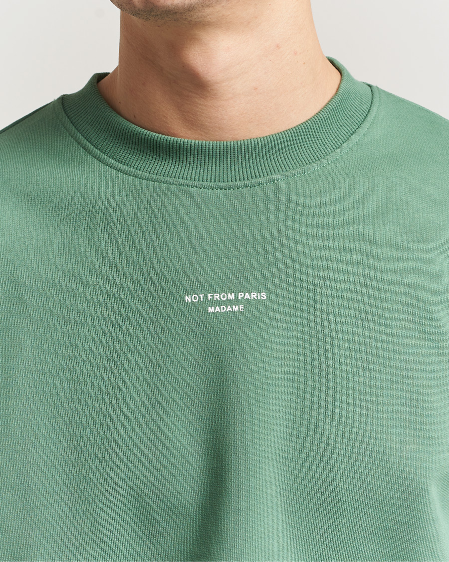 Herr | Tröjor | Drôle de Monsieur | Classic Slogan Sweatshirt Water Green
