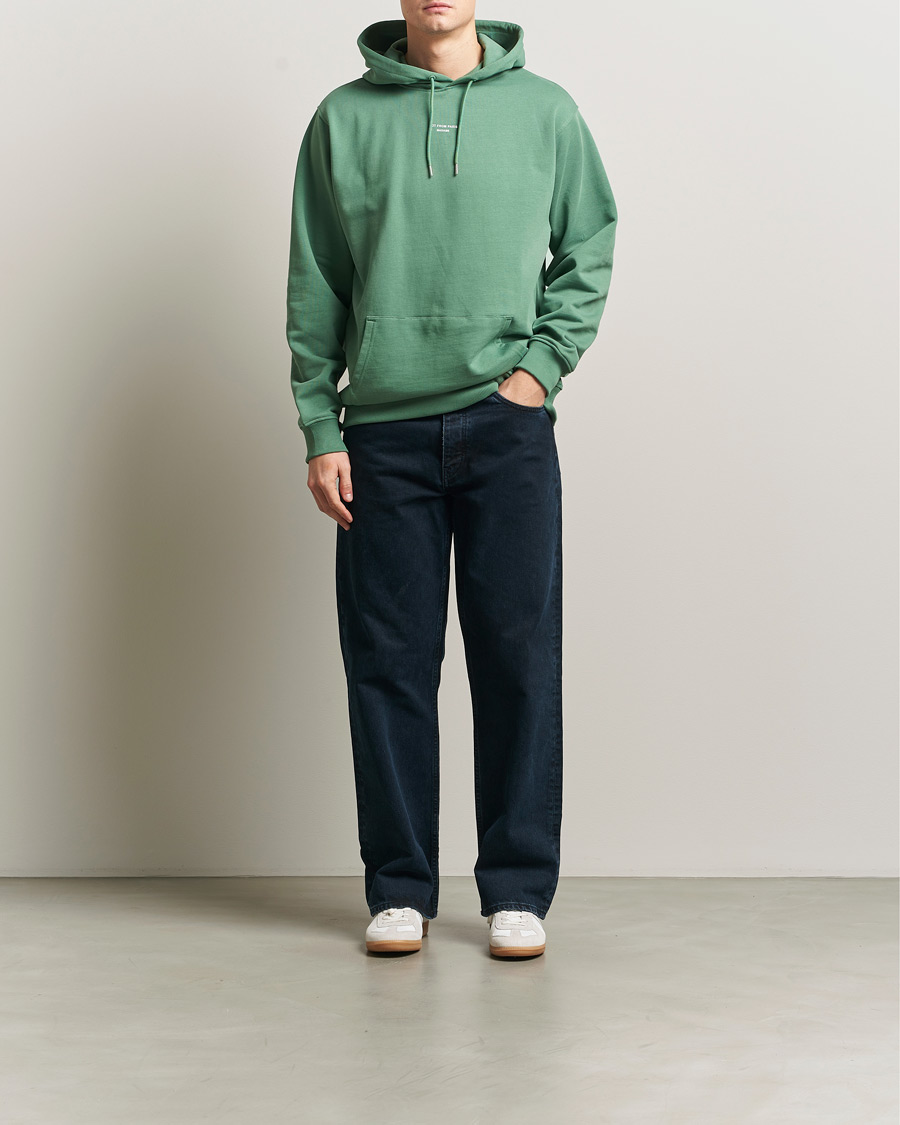 Herr | Tröjor | Drôle de Monsieur | Classic Slogan Hoodie Water Green