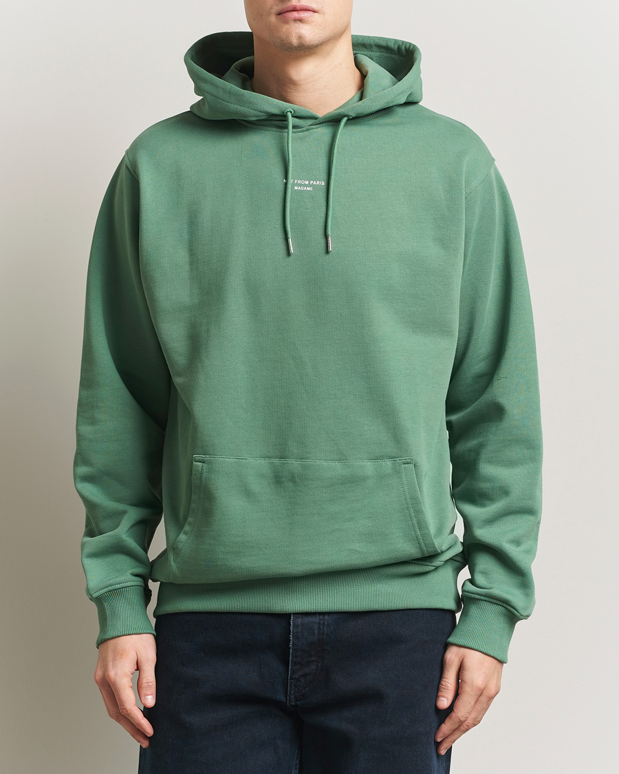 Herr | Tröjor | Drôle de Monsieur | Classic Slogan Hoodie Water Green