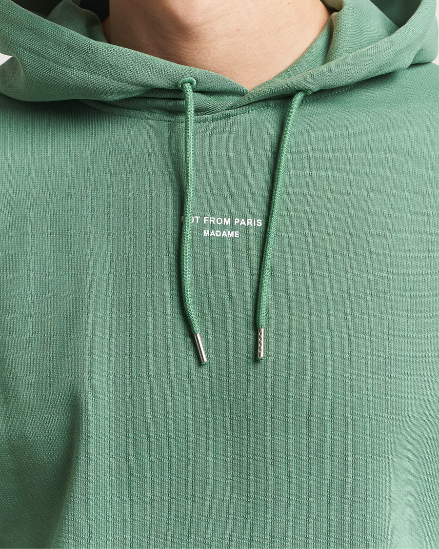 Herr | Tröjor | Drôle de Monsieur | Classic Slogan Hoodie Water Green