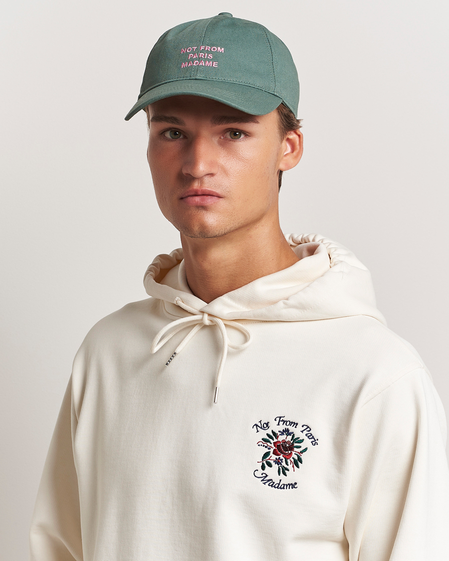 Herr | Drôle de Monsieur Slogan Baseball Cap Water Green | Drôle de Monsieur | Slogan Baseball Cap Water Green