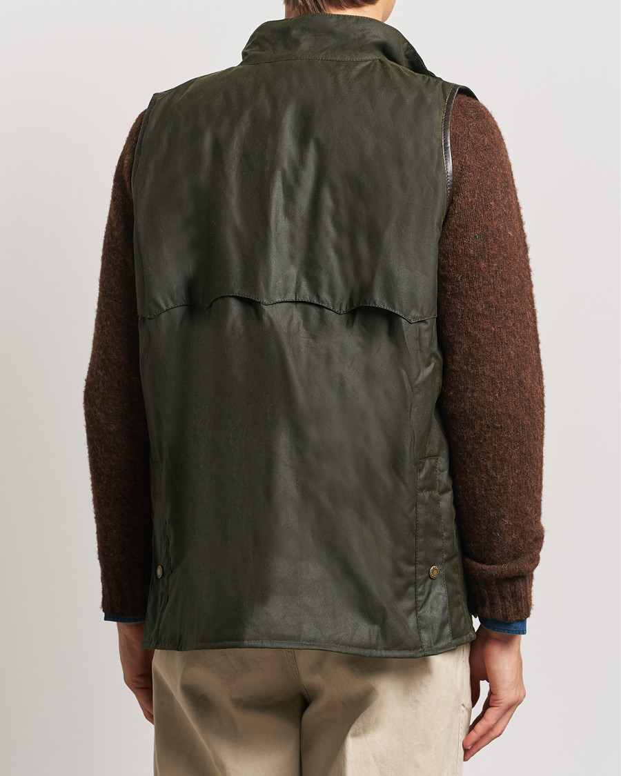 Herr | Jackor | Baracuta | x Barbour Wax Gilet Olive