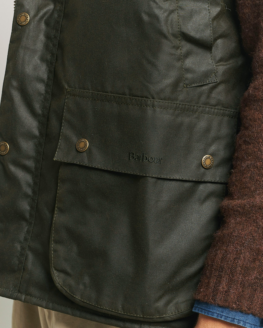 Herr | Jackor | Baracuta | x Barbour Wax Gilet Olive