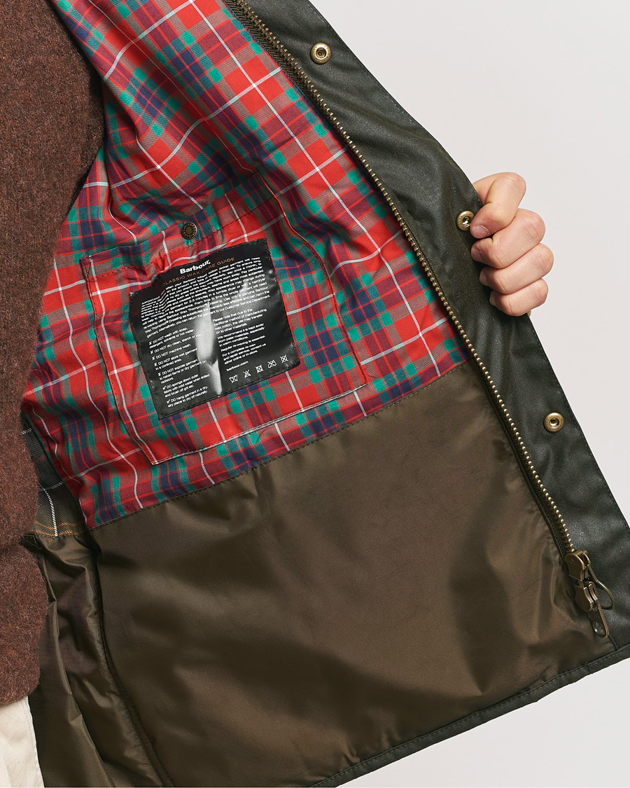 Herr | Jackor | Baracuta | x Barbour Wax Gilet Olive