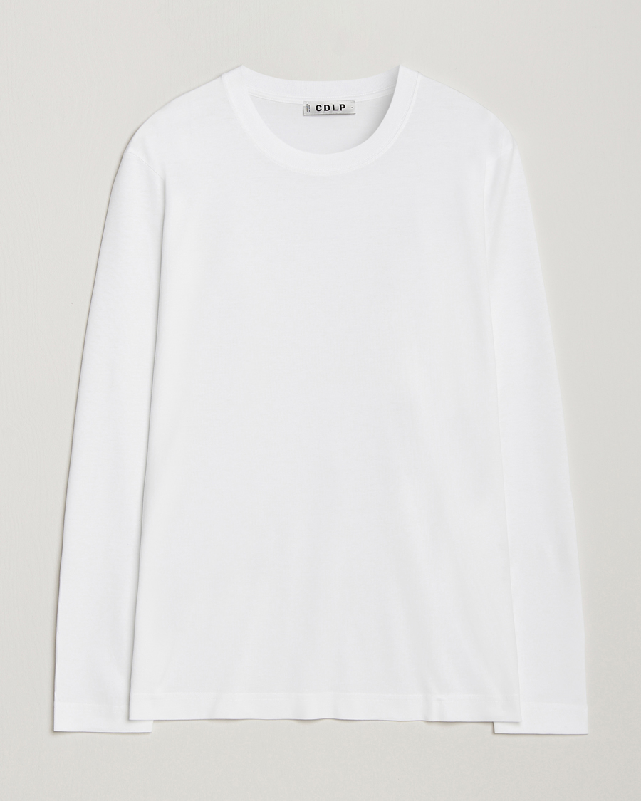 Herr | T-Shirts | CDLP | Midweight Long Sleeve T-Shirt White