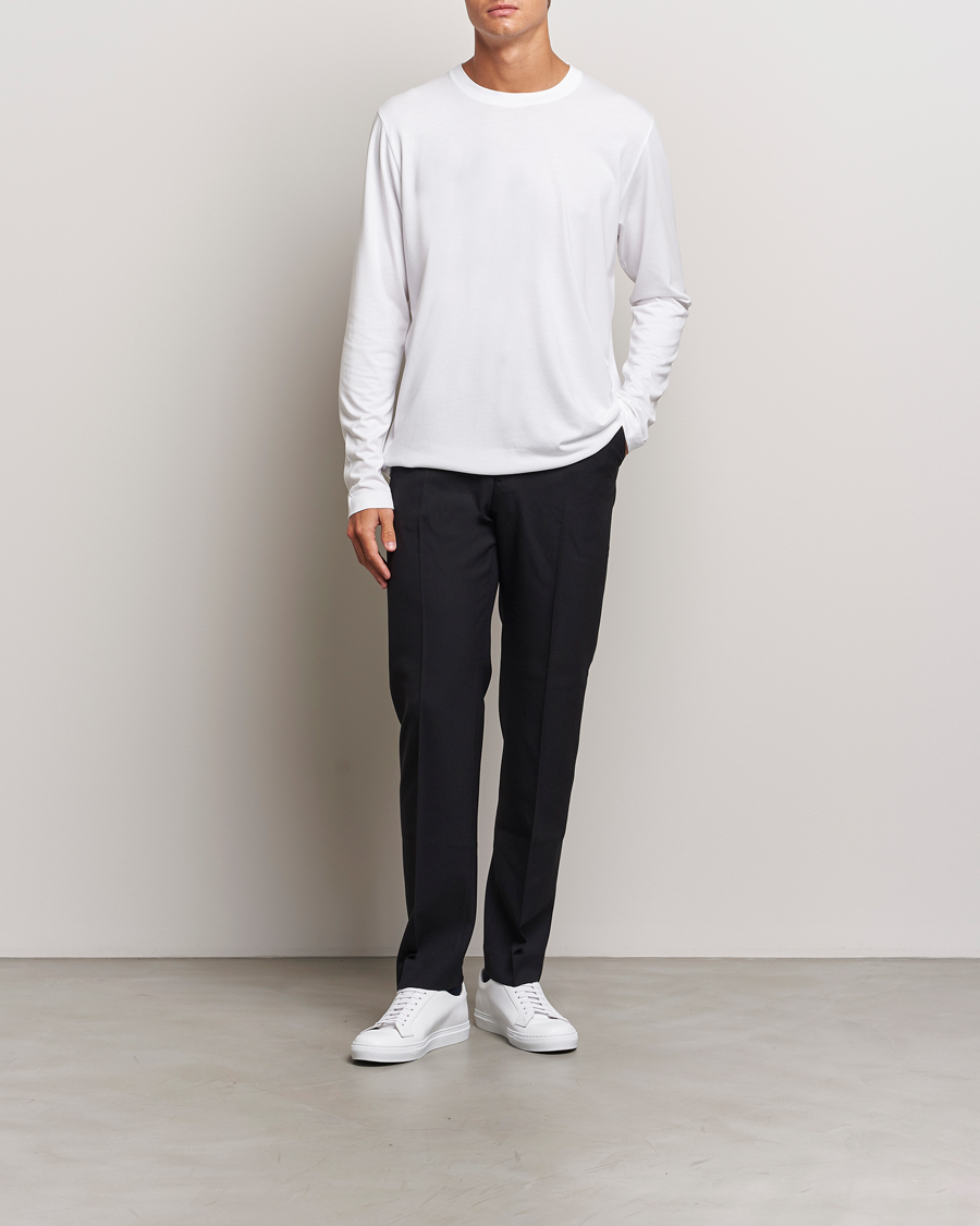 Herr | T-Shirts | CDLP | Midweight Long Sleeve T-Shirt White