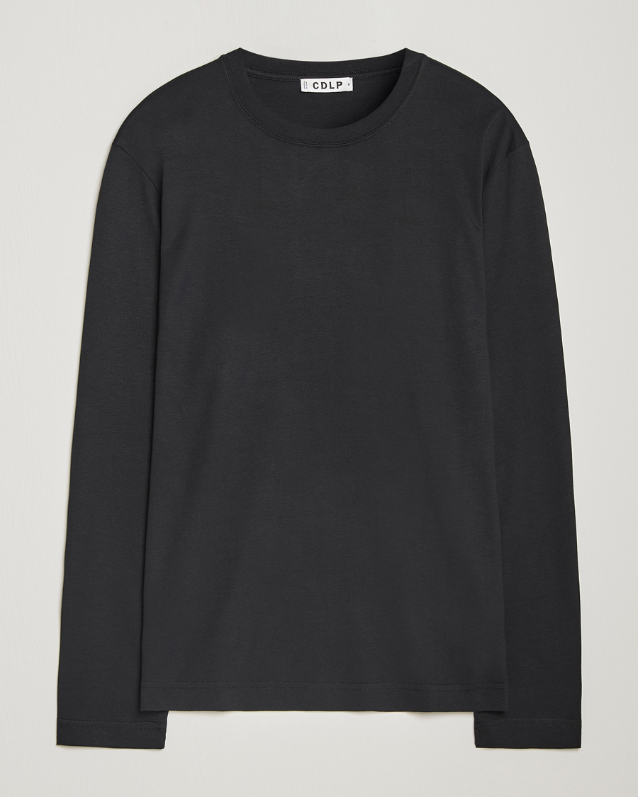 Herr | T-Shirts | CDLP | Midweight Long Sleeve T-Shirt Black