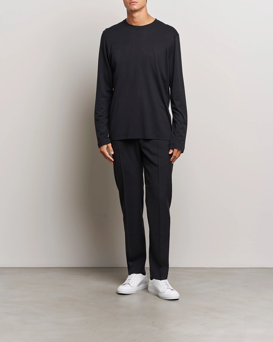 Herr | T-Shirts | CDLP | Midweight Long Sleeve T-Shirt Black