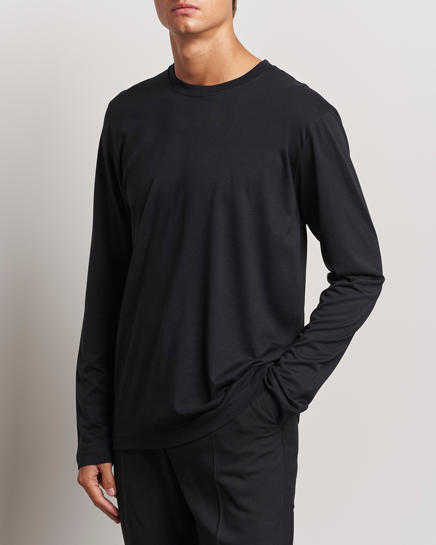 Herr | T-Shirts | CDLP | Midweight Long Sleeve T-Shirt Black