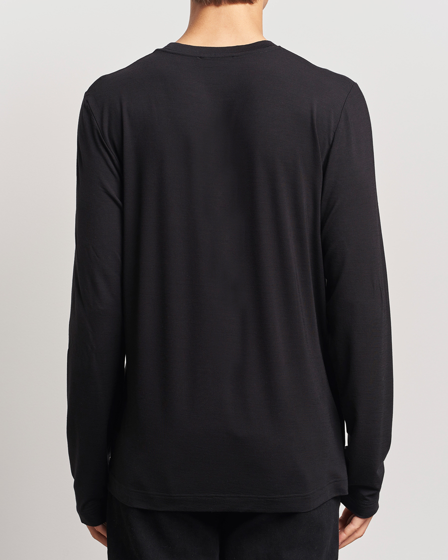 Herr | T-Shirts | CDLP | Wool Long Sleeve T-Shirt Black