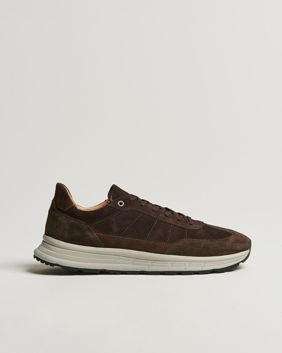 Herr | Sneakers | CQP | Renna Suede Runner Dark Brown