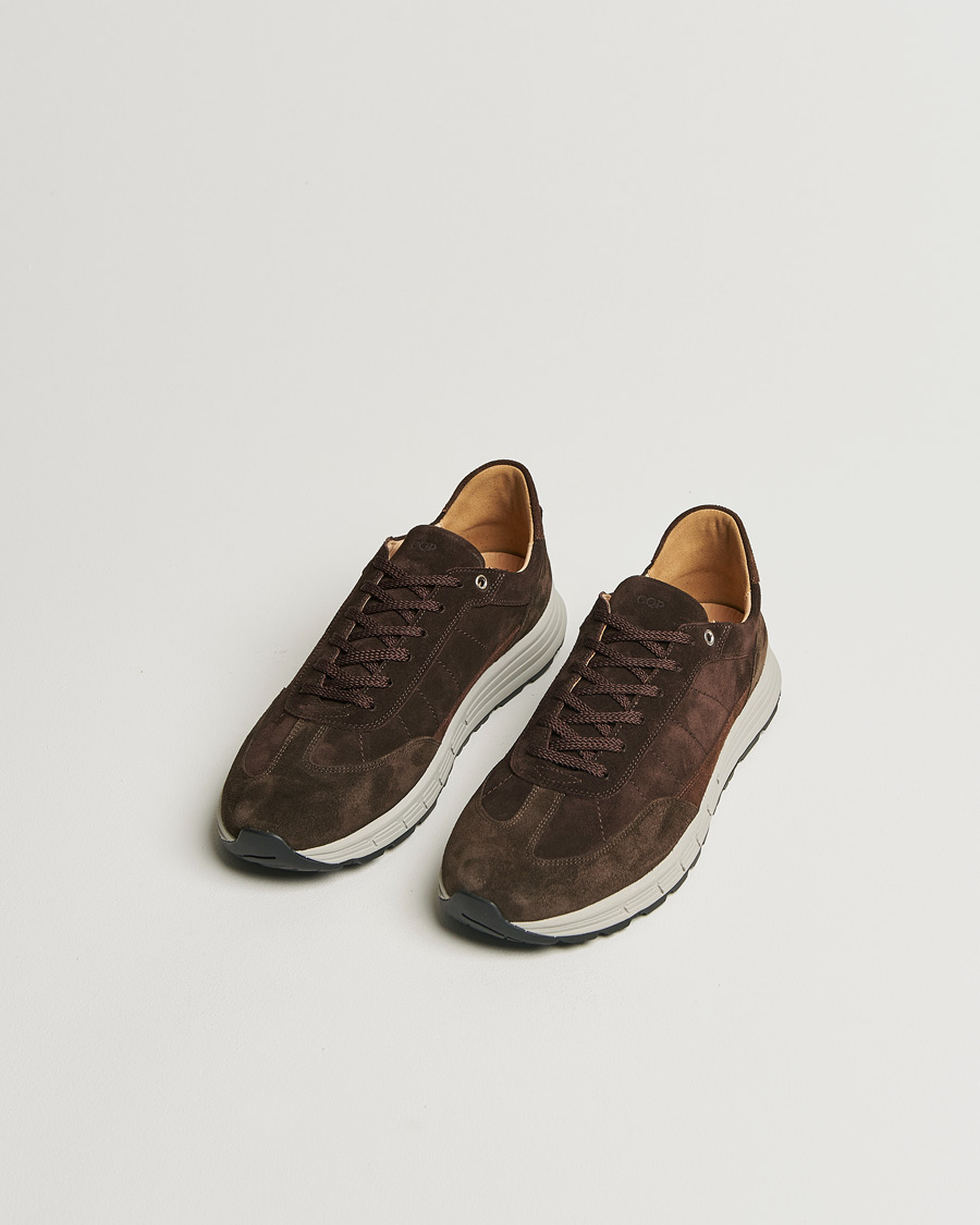 Herr | Sneakers | CQP | Renna Suede Runner Dark Brown