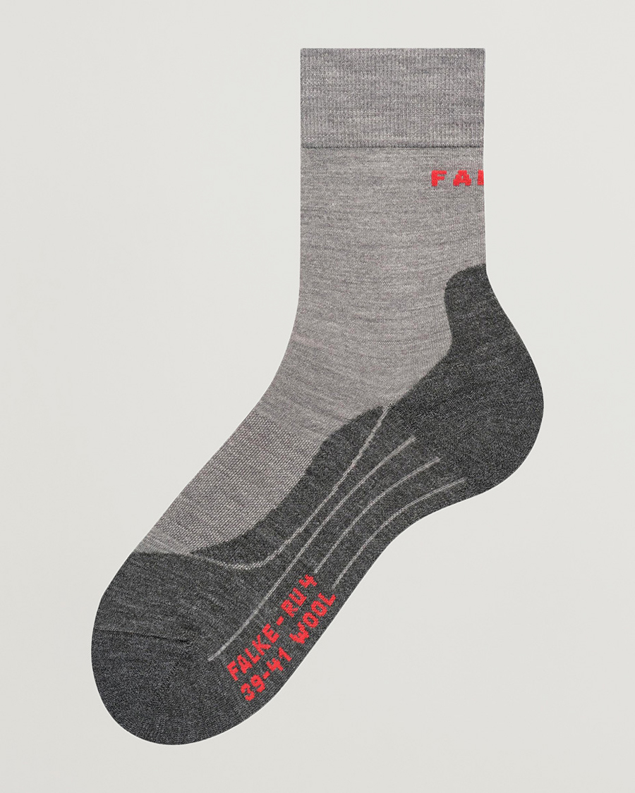Herr | Underkläder | Falke Sport | RU4 Endurance Wool Running Socks Light Grey Mel