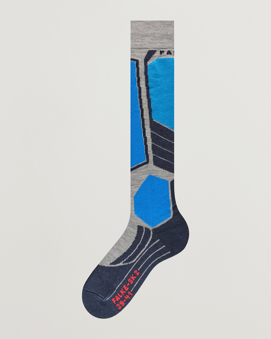 Herr | Underkläder | Falke Sport | SK2 Intermediate Wool Knee High Socks Light Grey