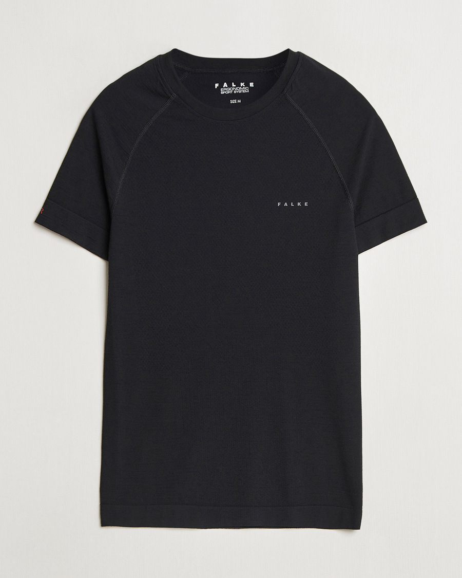 Herr | T-Shirts | Falke Sport | Wool Tech Light T-Shirt Black