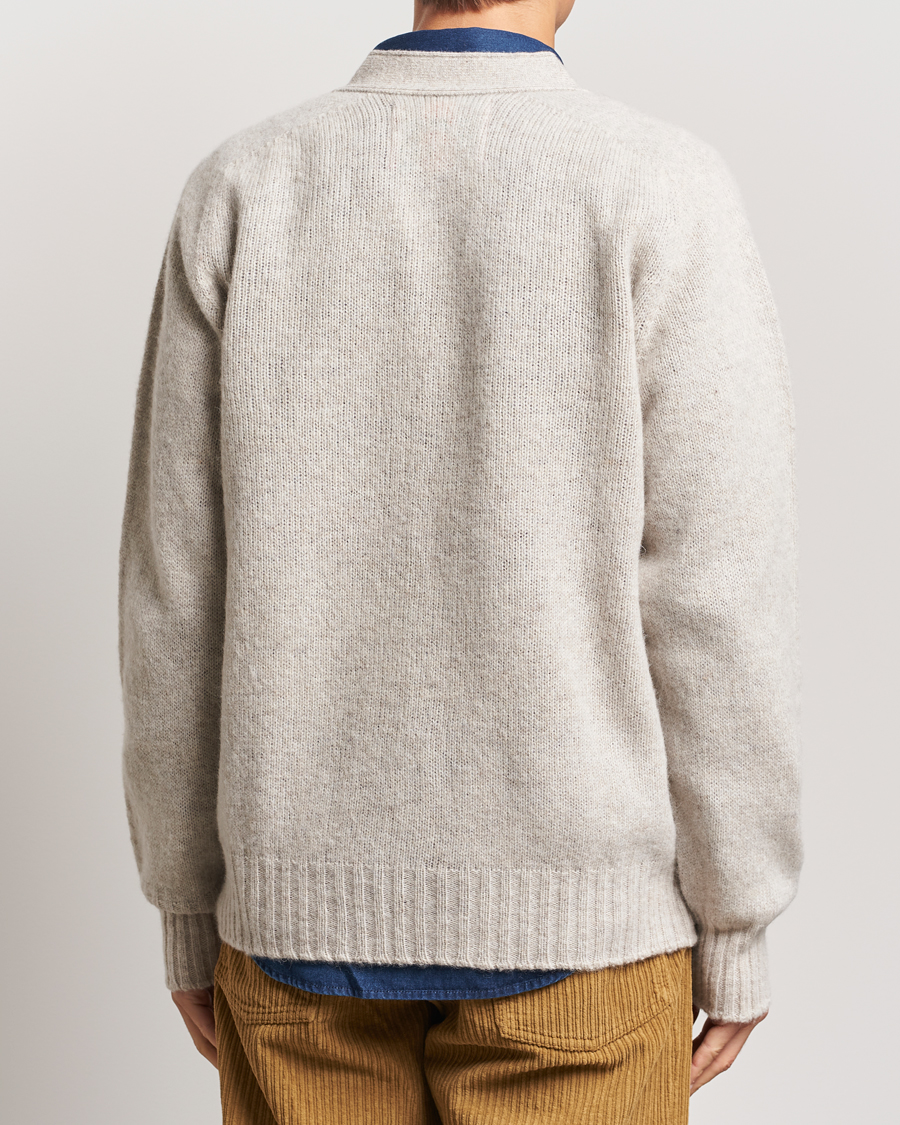 Herr | Tröjor | Howlin' | Shaggy Bear Cardigan Cosmic Latte