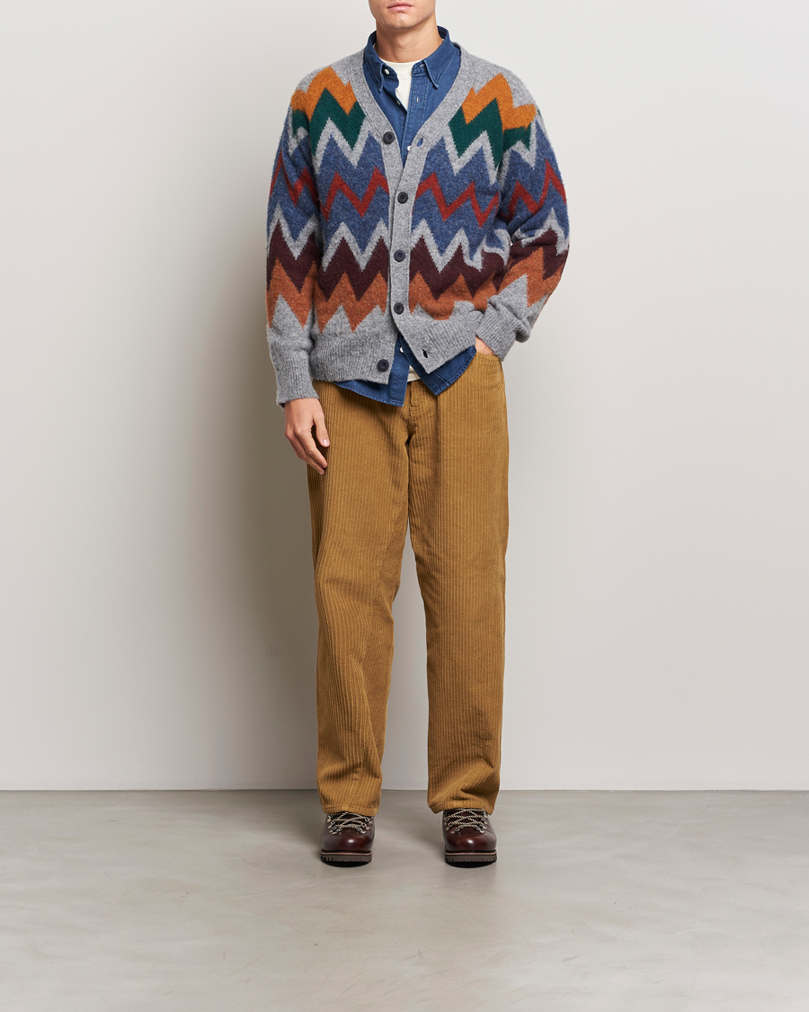 Herr | Tröjor | Howlin' | Brushed Wool Cardigan Med Grey