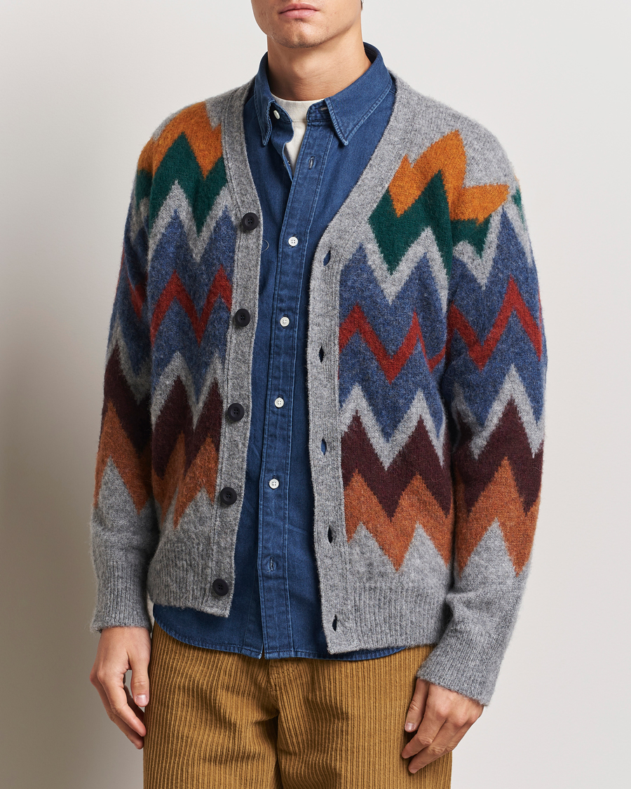 Herr | Tröjor | Howlin' | Brushed Wool Cardigan Med Grey