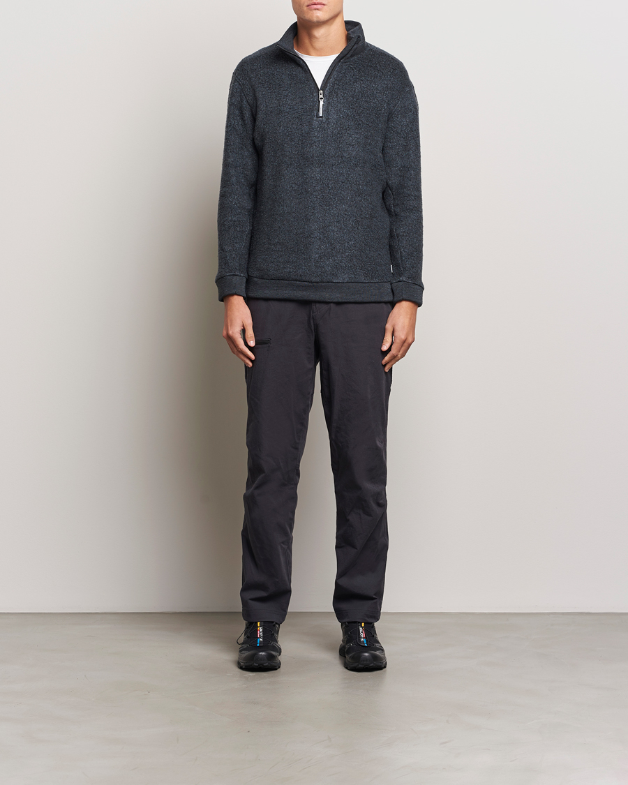 Herr | Tröjor | Houdini | Alto Wool/Tencel Half Zip True Black